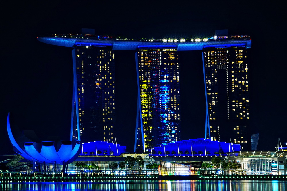 Нічний Сінгапур: Marina Bay Sands