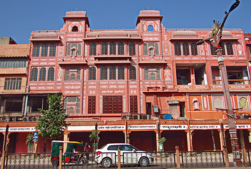 Рожеве місто Джайпур в Раджастані, Індія