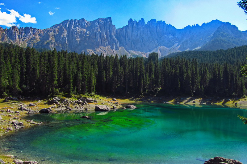 Озеро Карецца Доломітові Альпи