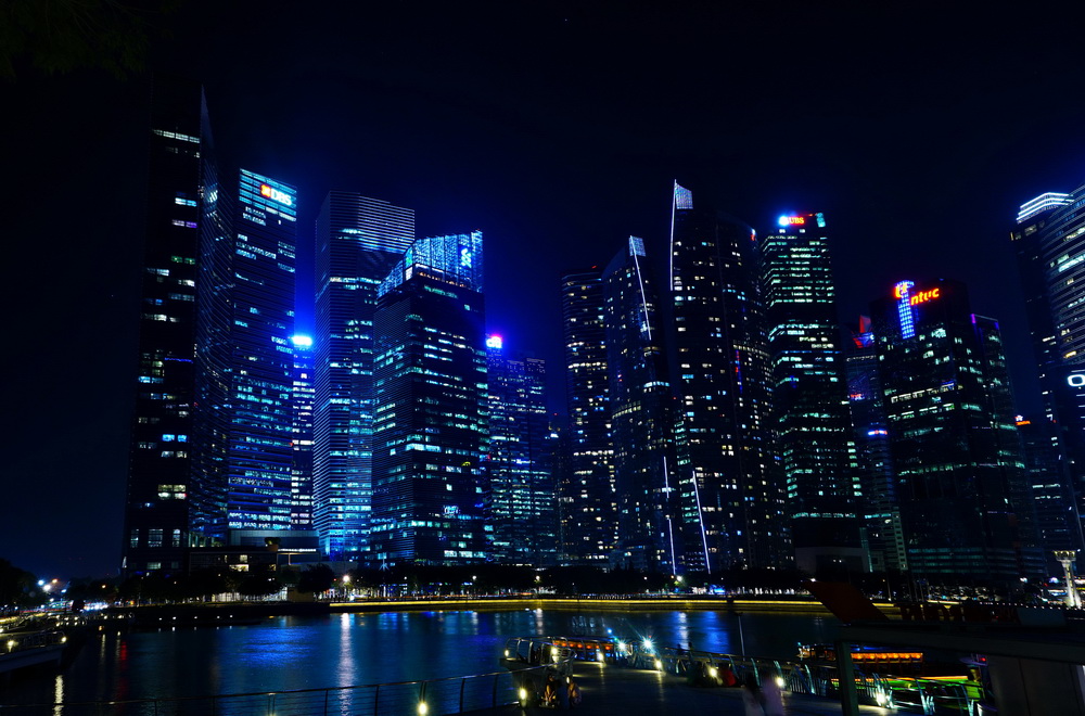 Нічний Сінгапур: хмарачоси даунтауна