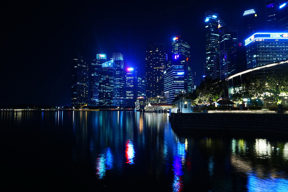 Нічний Сінгапур: хмарачоси даунтауна